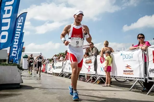 Mezo na mecie ubiegłorocznego Lotto Poznań Triathlon