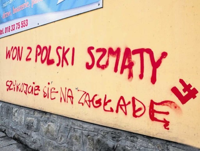 Napisy nawołujące do nienawiści wobec Romów pojawiły się w kilku miejscach z piątku na sobotę
