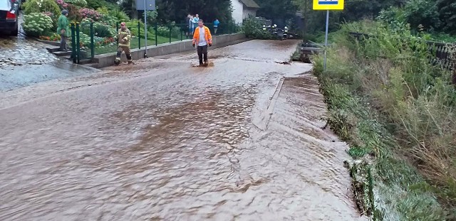 Tak wyglądała podtopiona Poręba.