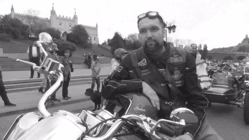 Lubelscy motocykliści pożegnają swojego kolegę Piotra Dobrowolskiego