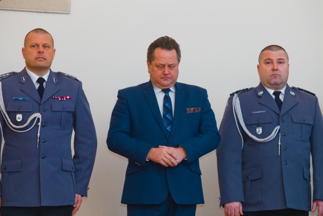 Insp. Daniel Kołnierowicz (po prawej) został nowym podlaskim komendantem wojewódzkim policji. Od tamtej pory komendanci miejscy zaczęli składać rezygnacje