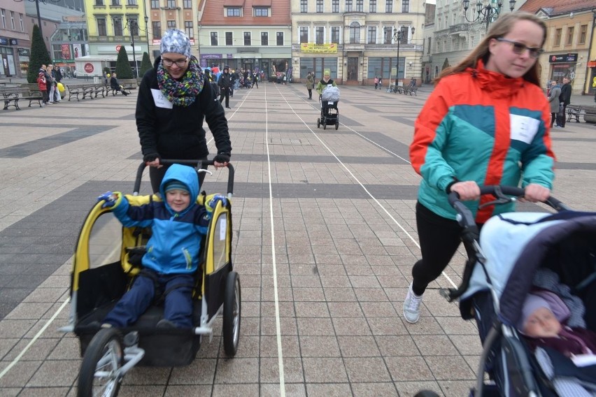 Bieg z wózkami na Rynku w Rybniku