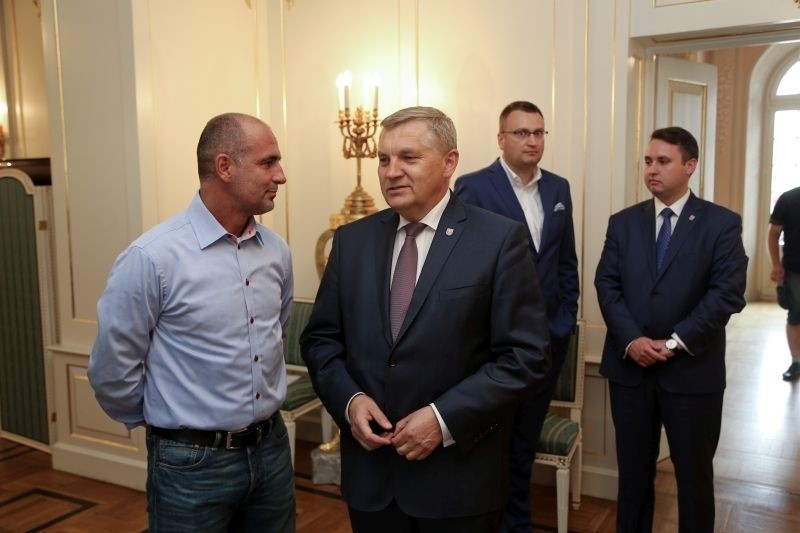 Prezydent spotkał się z piłkarzami Jagiellonii