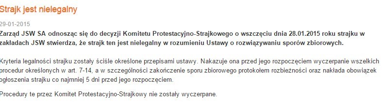 Strajk w JSW jest nielegalny, ale trwa! Zostaliśmy oszukani - Szereda [WIDEO]