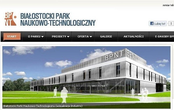 Logo ma nawiązywać do strony internetowej Białostockiego Parku Naukowo-Technologicznego