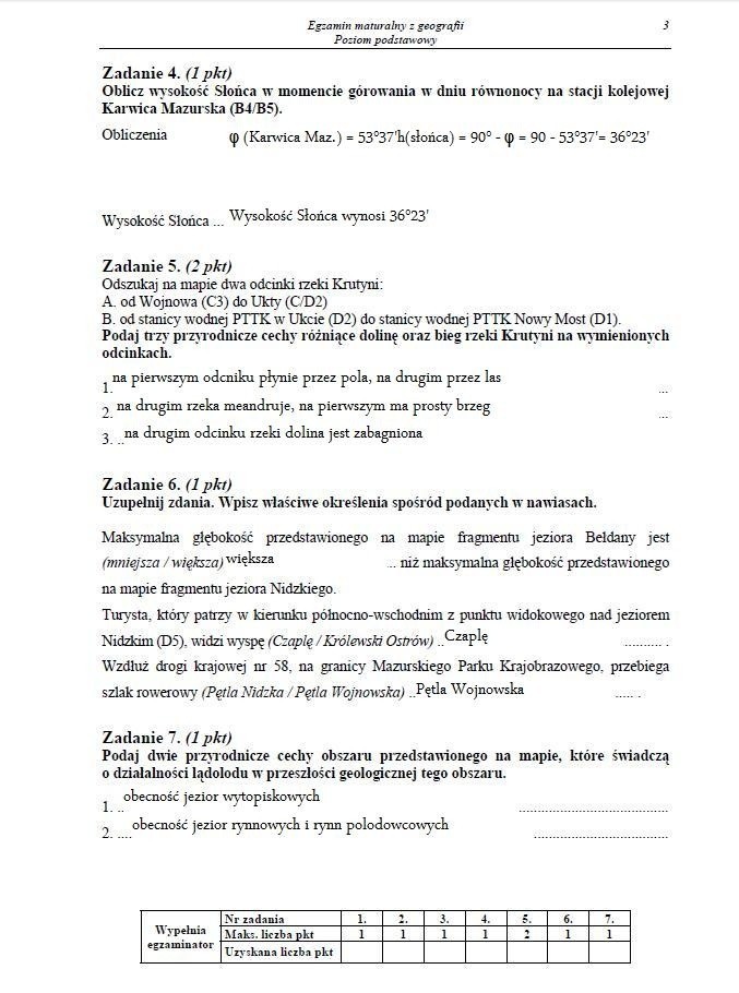 MATURA 2013. Geografia - poziom podstawowy [ARKUSZE, ODPOWIEDZI, KLUCZ CKE]