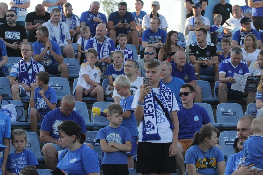 30.07.2021. Sektor Rodzinny przy Cichej w czasie meczu Ruch...