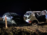 Wypadek w Zabrodziu, na drodze krajowej nr 53. 30.10.2021 zderzyły się cztery auta. Zdjęcia