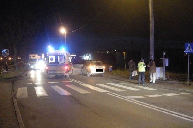 Do wypadku doszło wczoraj około 16.30 na oznakowanym przejściu dla pieszych na ul. Ks. Koziołka.