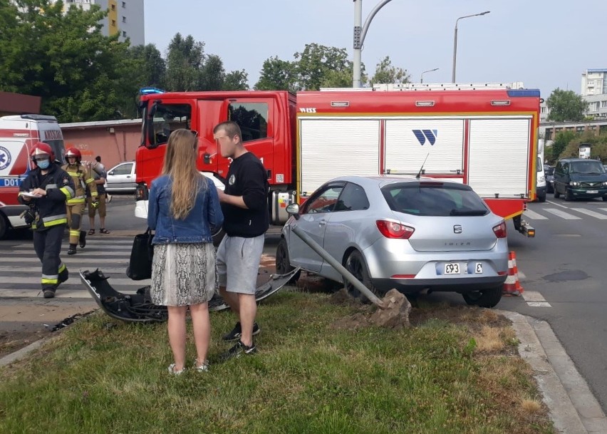 Wypadek na ul. Zaporoskiej we Wrocławiu 16.06.2021