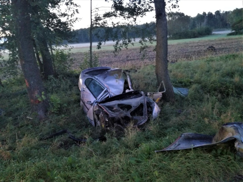 Droga przez kilka godzin była zablokowana. Policjanci...