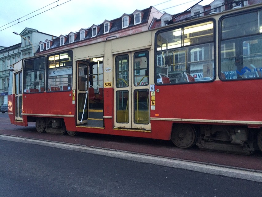 Awaria tramwajów w centrum Sosnowca