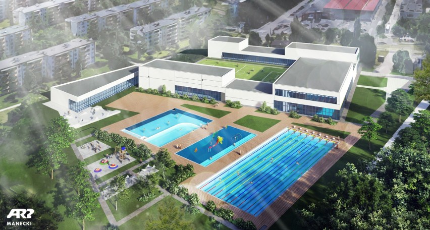 Nowy basen w Krakowie zaprojektowano na terenach dawnego...