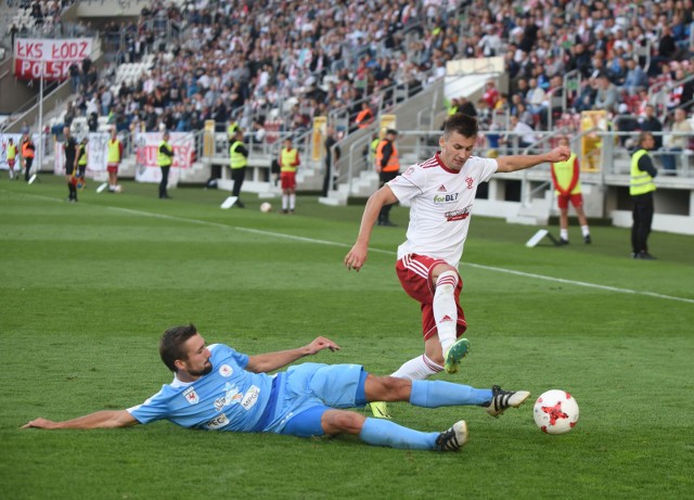 23.08.2017 lodz al. unii lubelskiej 2 stadion miejski ii liga  5 kolejka pilka nozna  mecz lks lodz- kp blekitni stargard 2-1nz. fot. pawel lacheta/ express ilustrowany/ polska press