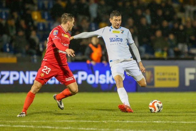 (Dawid Retlewski w Chojnicach zdobył ósmą bramkę w sezonie)