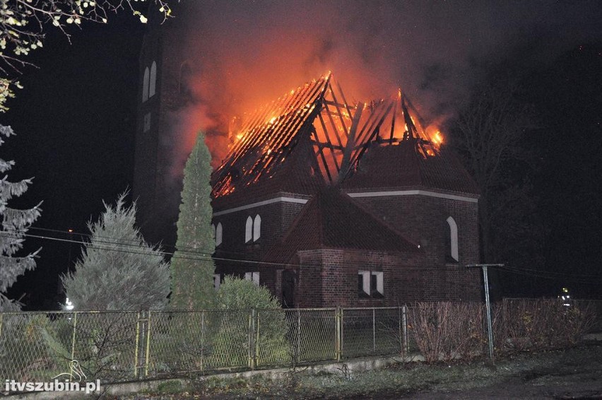 Ogromny pożar kościoła pw. św. Stanisława Biskupa w...