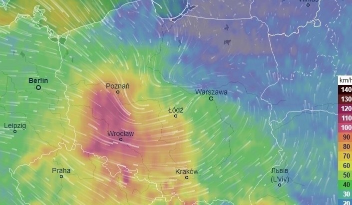 Orkan Ksawery w Polsce [INTERAKTYWNA MAPA]