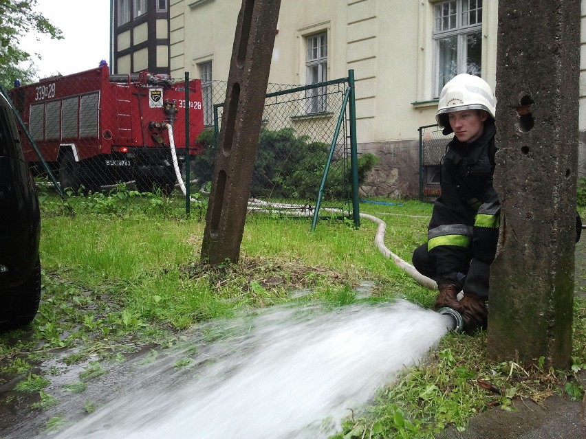 Akcja strażacka w szkole waldorfowskiej w Bielsku-Białej