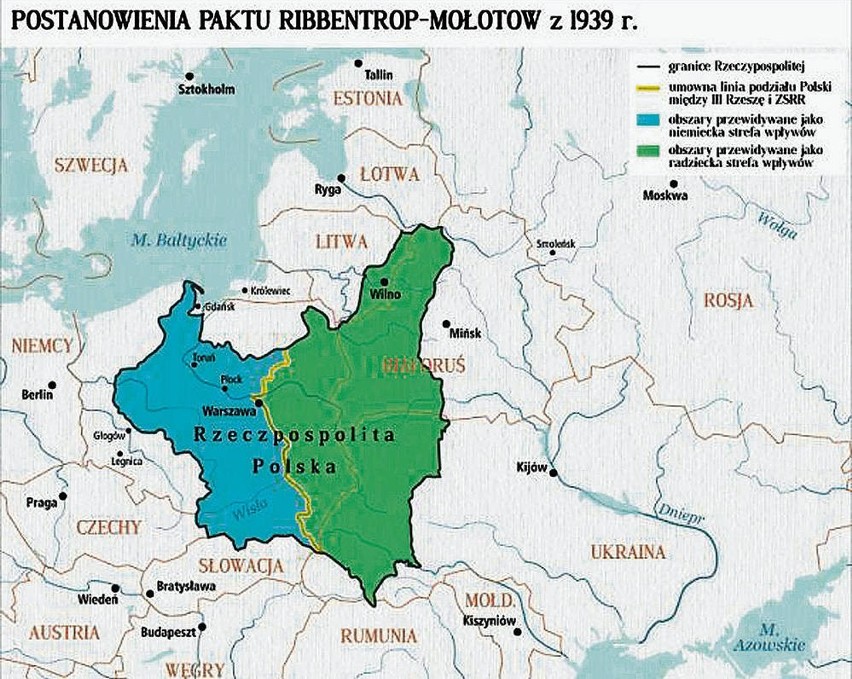 Mapa podziału Polski
