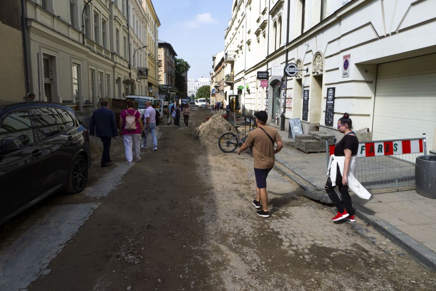 Kraków. Rozkopali ulicę Krupniczą. Ma się tam pojawić dużo zieleni