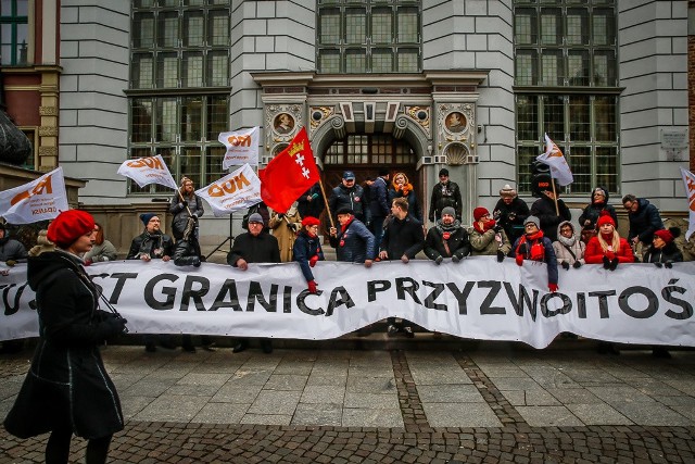 Protest w Gdańsku pod hasłem: "Wolontariat Niewinny"