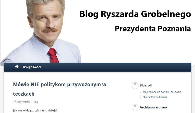 Prezydent Poznania Ryszard Grobelny skrytykował na swoim blogu to, że warszawska centrala SLD postanowiła, iż Józef Oleksy wystartuje do Parlamentu Europejskiego z Wielkopolski.