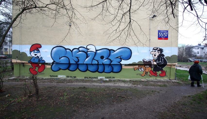 Smerfy sposobem na... graffiti [zdjęcia]