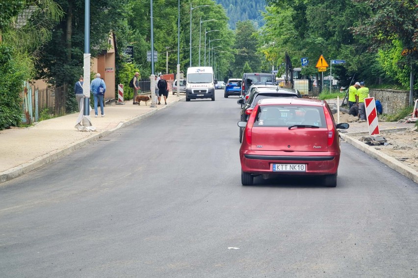 Ulica Jagiellońska w Zakopanem otwarta dla kierowców