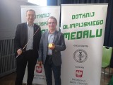 Marek Dąbrowski na finał projektu "Dotknij olimpijskiego medalu"