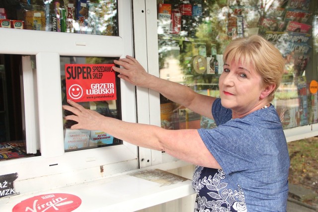 Pani Iwona Pieńkosz wraz z Mężem Józefem prowadzą kiosk przy ul. Walczaka w Gorzowie Wlkp.