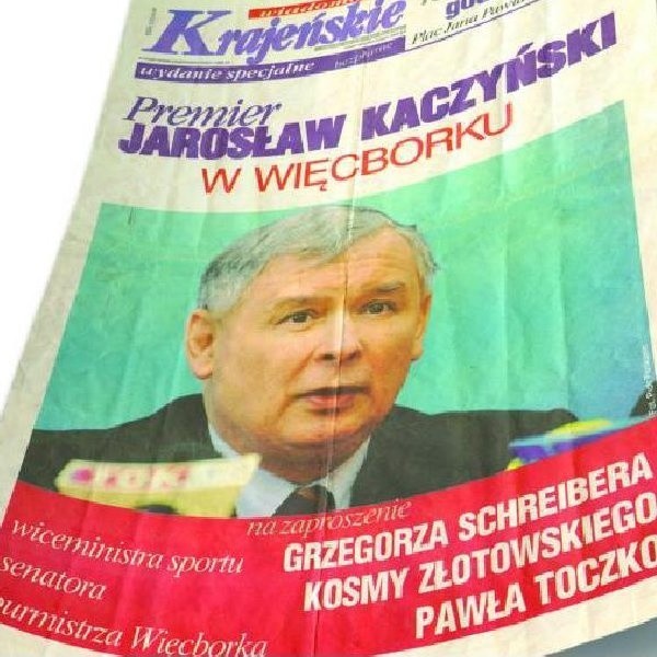 Premier Jarosław Kaczyński nie skorzystał z zaproszenia Grzegorza Schreibera i Kosmy Złotowskiego.