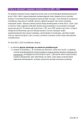 Informacja CKE z 15 marca 2023/ Zmiany na maturze