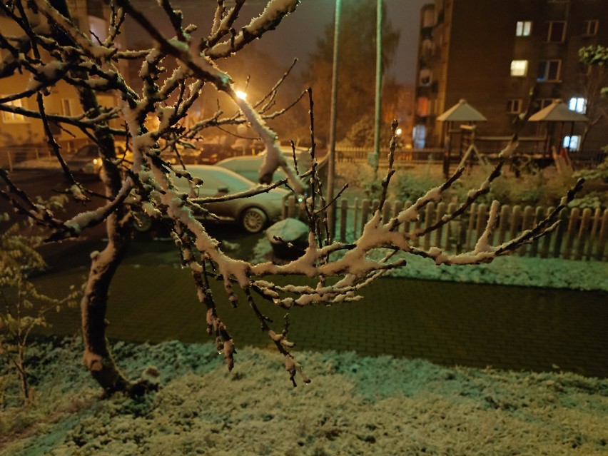 Pierwszy, poważniejszy śnieg w Lubuskiem w sezonie 2023/2024...