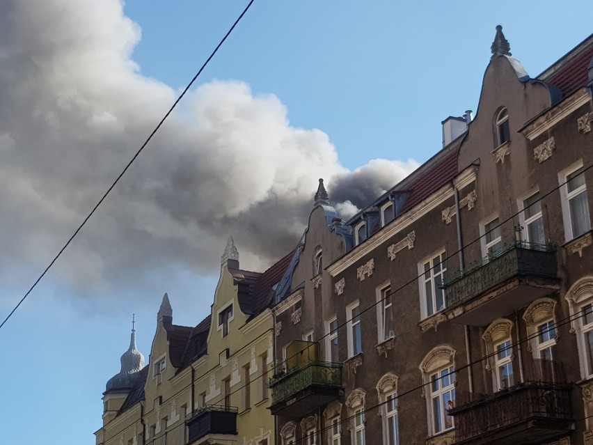 Pożar przy ul. Jagiellońskiej w Szczecinie - 3.03.2021