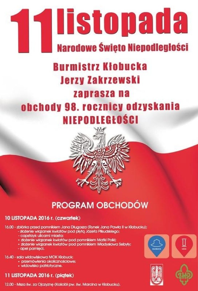 11 listopada w powiecie kłobuckim [PROGRAM UROCZYSTOŚCI]