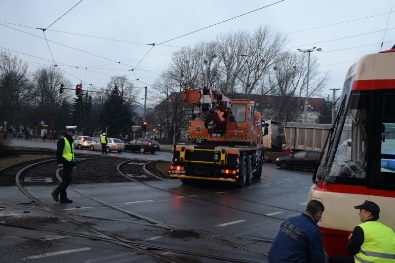 Wypadek tramwajów w Gdańsku