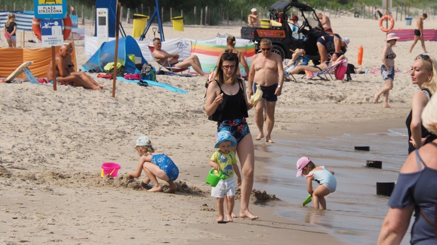 Zobaczcie, jak we wtorkowe południe wyglądała plaża...