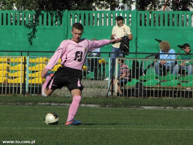 Wynik meczu otworzył Tomasz Han (na zdjęciu).