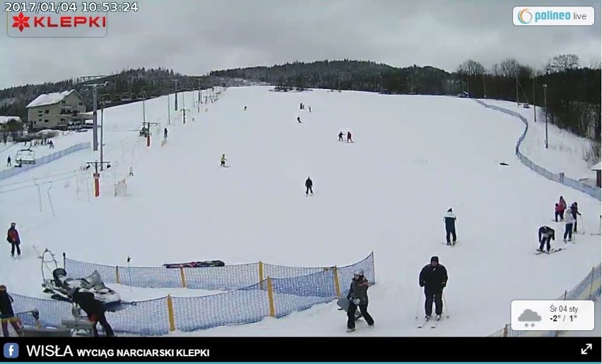Warunki narciarskie w Beskidach 4.1.2017 Duże opady śniegu i dobre warunki [ZDJĘCIA Z KAMEREK]