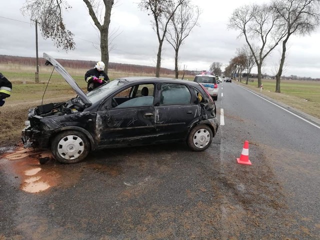 Kolizja w Strojcu koło Praszki.