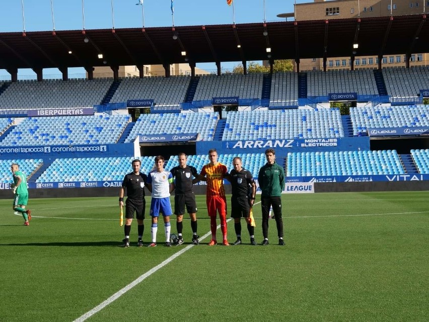 Piłkarze Korony przegrali z Realem Saragossa 0:1. Ten wynik daje nadzieję na awans. Rewanż 23 października w Kielcach [ZDJĘCIA, WIDEO]