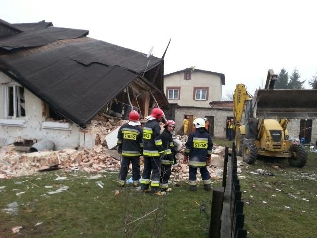 Wybuch gazu w Andrespolu, zawalił się budynek! Ciężko ranny mężczyzna! [FILM, zdjęcia]