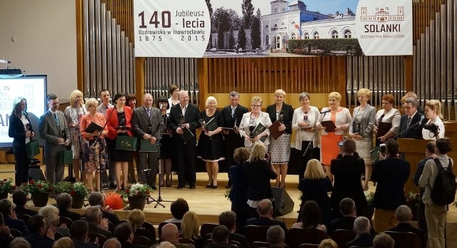 Obchody jubileuszu były okazją do uhonorowania wyróżniających się pracowników solankowego uzdrowiska