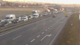 Ogromny korek na autostradowej obwodnicy Krakowa