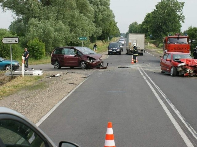 W wypadku zderzyło się pięć samochodów