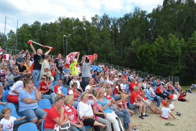 Mysłowiczanie oglądali mecz w strefie kibica na Słupnej, 19 czerwca 2018