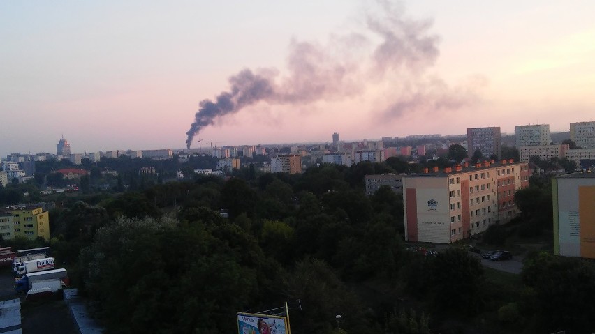 Pożar w centrum Szczecina
