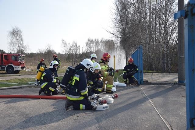 Ćwiczenia ratownicze w Przedsiębiorstwie Energetyki Cieplnej w Golubiu-Dobrzyniu