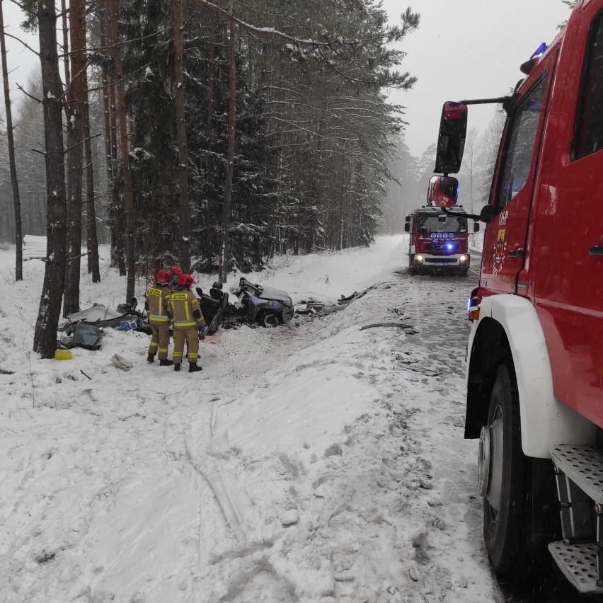 Śmiertelny wypadek na DK 58. 30.01.2023 r.