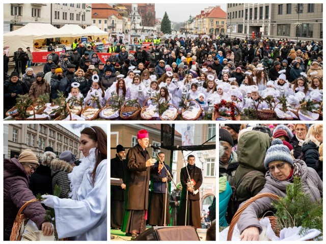 Ekumeniczna Wigilia Miejska ściągnęła przed Ratusz tłumy mieszkańców. Były życzenia od prezydenta, duchownych, ale najważniejsze te, które białostoczanie składali sobie nawzajem - spontanicznie, szczerze i serdecznie. Ubodzy i potrzebujący mogli zabrać ze sobą produkty na wigilijny stół.